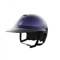 Casque équitation Comete S Glow + visière Carbone M (mousse incluse) - Naca