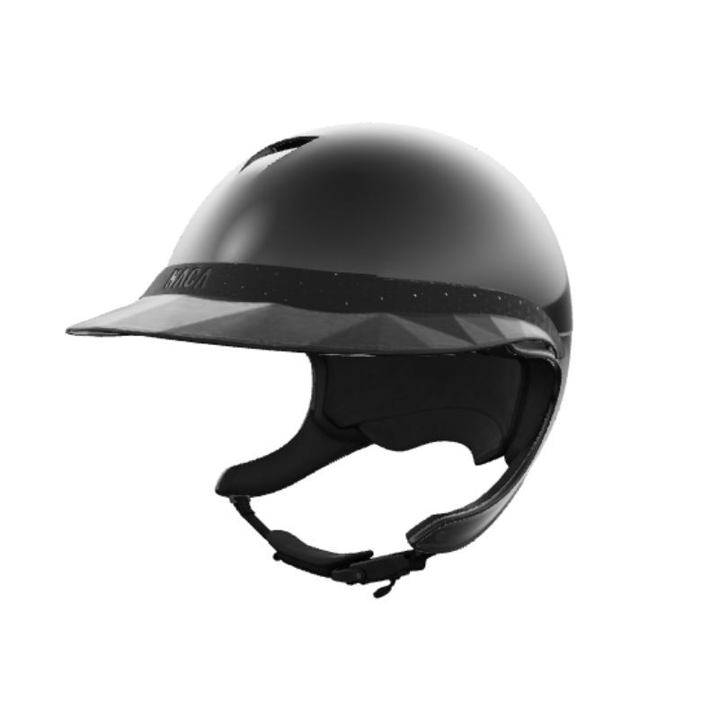 Casque équitation Comete S Glow + visière Glow Up Large (mousse incluse) - Naca