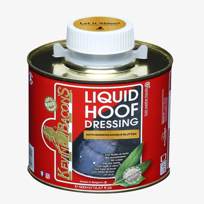Huile à sabot cheval paillettes Liquid Hoof Dressing Glitter Edition - Kevin Bacon's 