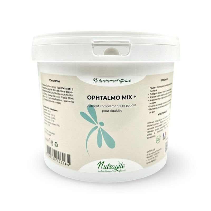 Ophtalmo Mix + Uveite et ulcère oeil cheval - Nutragile
