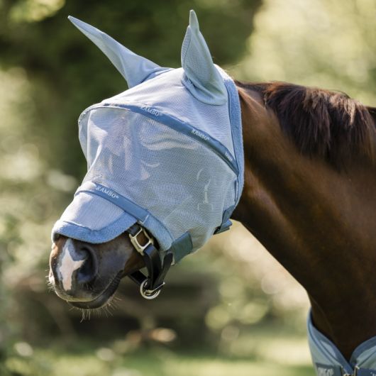Masque anti-mouche anti-uv cheval Rambo arceau - Horseware