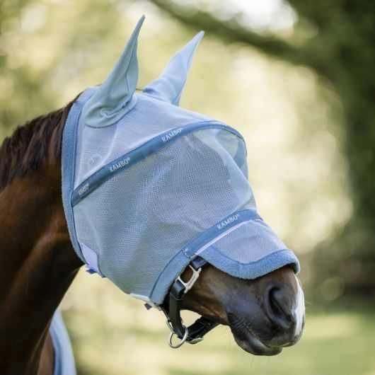 Masque anti-mouche anti-uv cheval Rambo arceau - Horseware