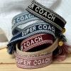 Bracelet cavalière tissu "Super Coach"