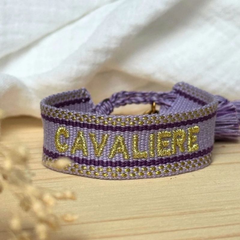 Bracelet tissu "Cavalière" Equestrian