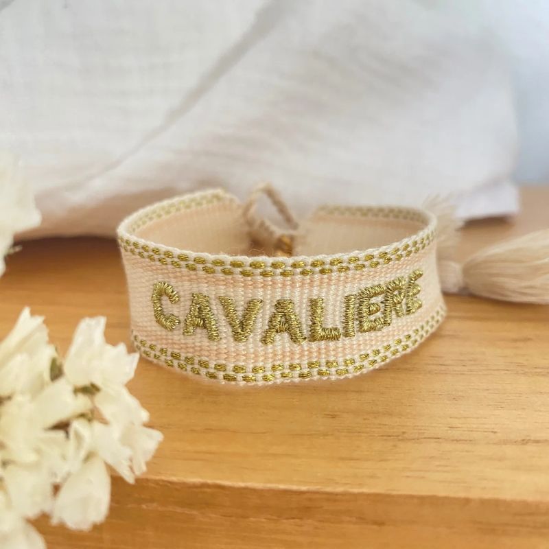 Bracelet tissu "Cavalière" Equestrian