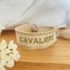 Bracelet tissu "Cavalière" Equestrian