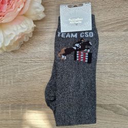 Chaussettes à paillettes équitation - Team CSO - Paillettes Attitude