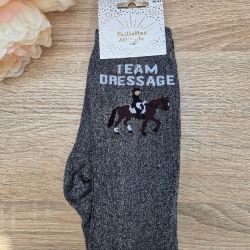 Chaussettes à paillettes équitation - Team dressage - Paillettes Attitude