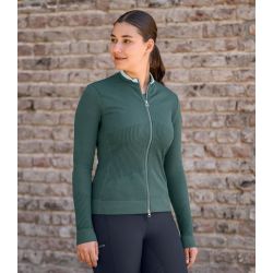 Veste équitation femme zippée tricot 3D Stockholm - ELT