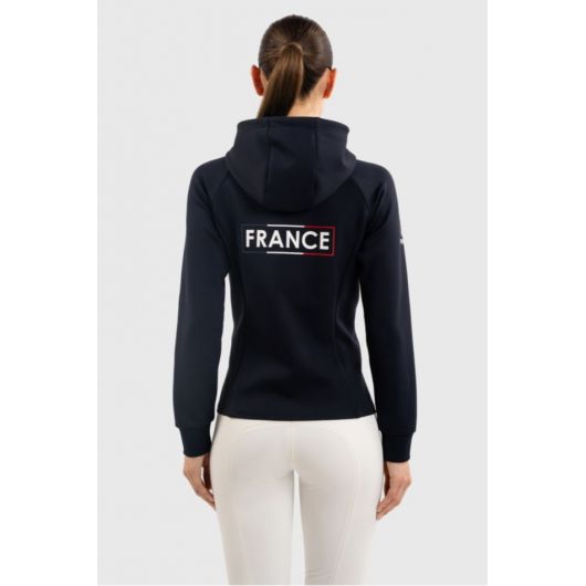 Sweat zippé équitation Femme Frankel France - Harcour