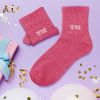 Chaussettes à paillettes courtes "Têtue"