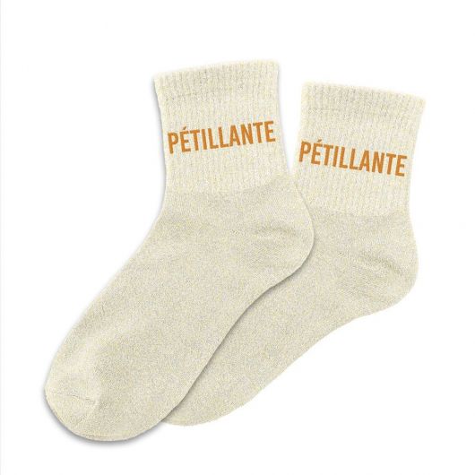 Chaussettes à paillettes courtes "Pétillante"