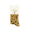 Chaussettes à paillettes courtes "Léopard"