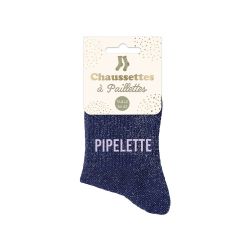 Chaussettes à paillettes courtes "Pipelette"