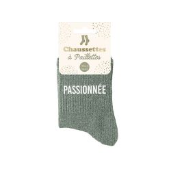 Chaussettes à paillettes courtes "Passionée"