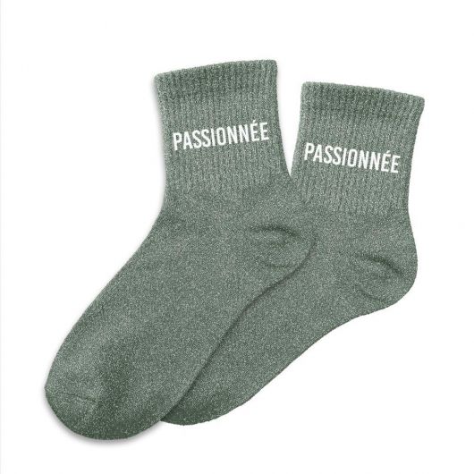 Chaussettes à paillettes courtes "Passionée"