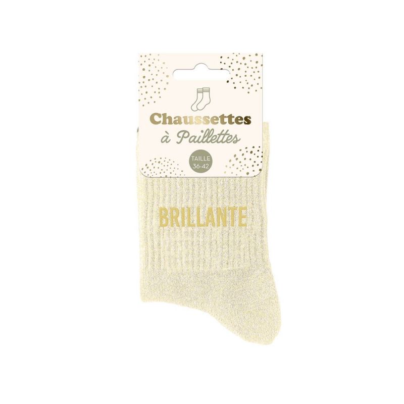 Chaussettes à paillettes courtes "Brillante"