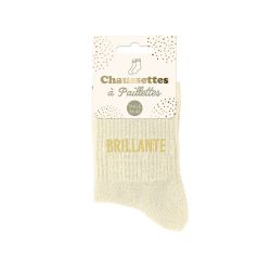 Chaussettes à paillettes courtes "Brillante"