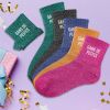 Chaussettes à paillettes courtes "Gang de peste"