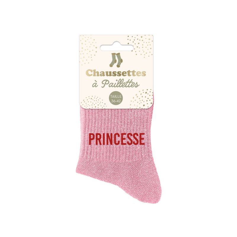 Chaussettes à paillettes courtes "Princesse"
