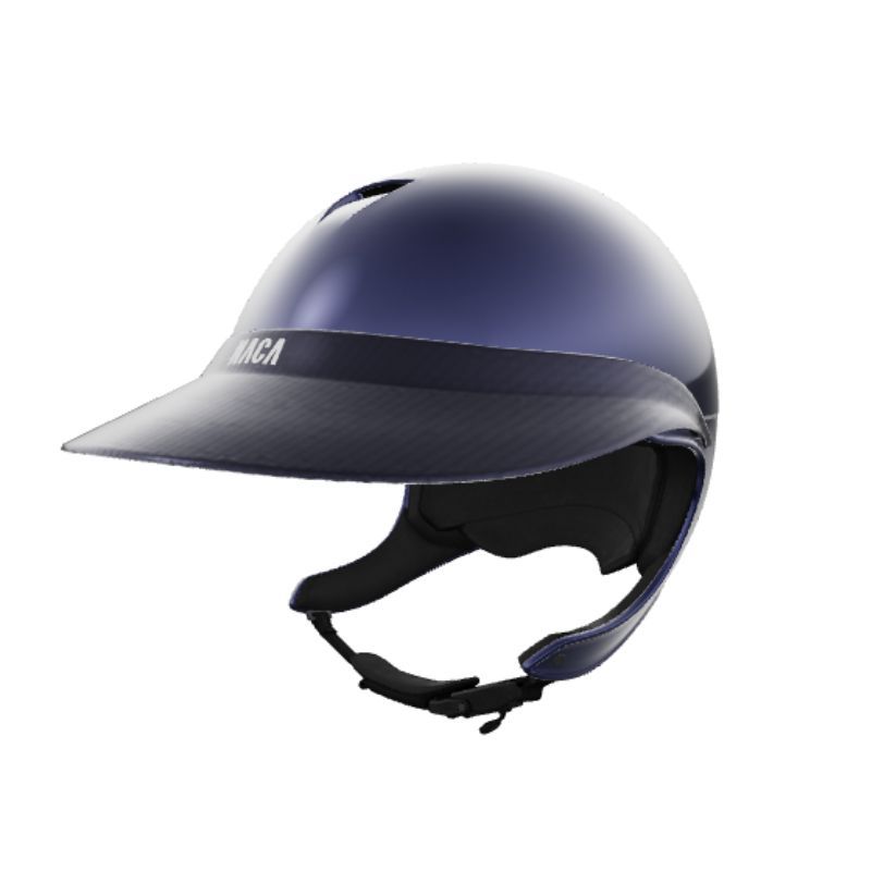 Casque équitation Comete XP Glow + visière Carbone XL - Naca