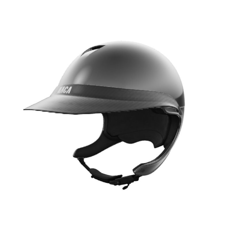 Casque équitation Comete XP Glow + visière Carbone M - Naca