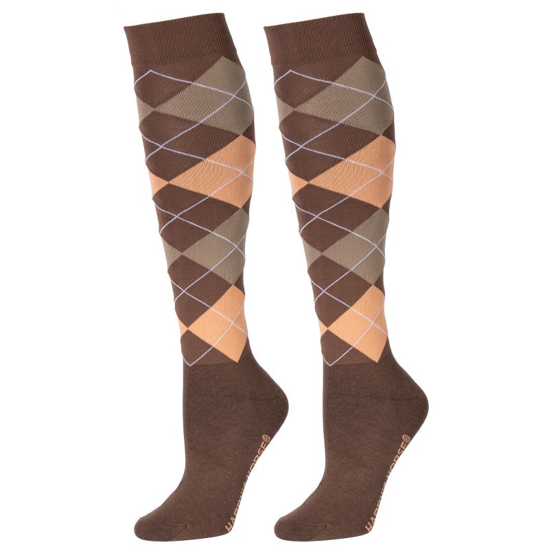 Chaussettes équitation Check (x3) - Harry's Horse