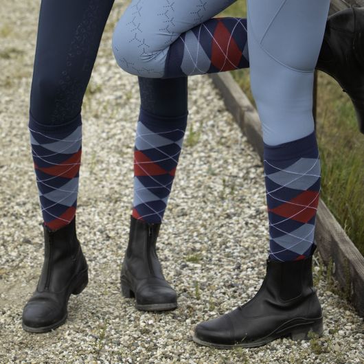 Chaussettes équitation Check (x3) - Harry's Horse