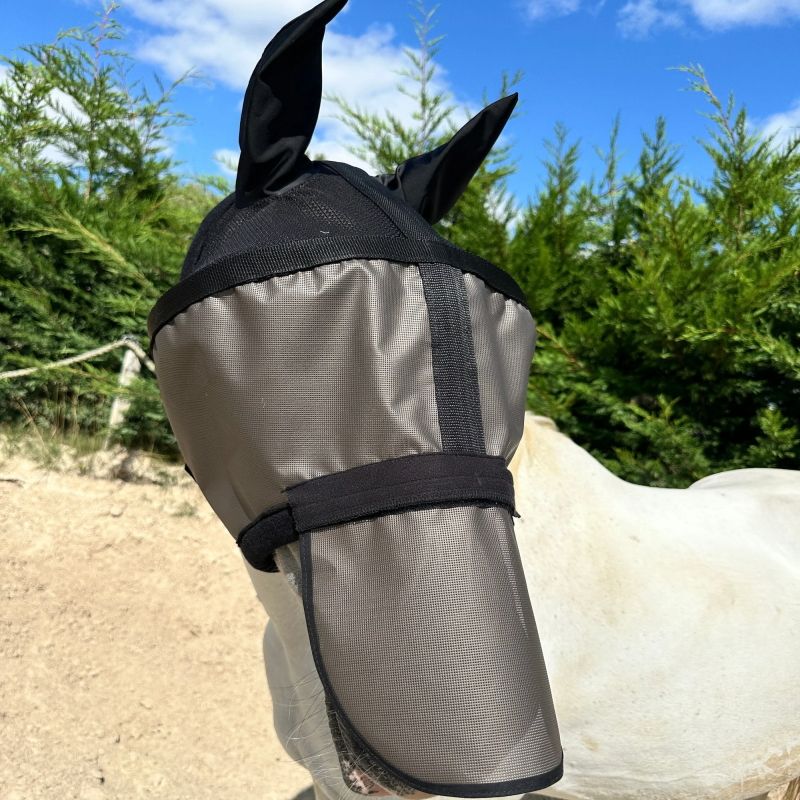 Masque anti-mouche anti-uv cheval Helios - Equidiva