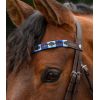 Frontal bridon cheval X-line Polo marron - Waldhausen