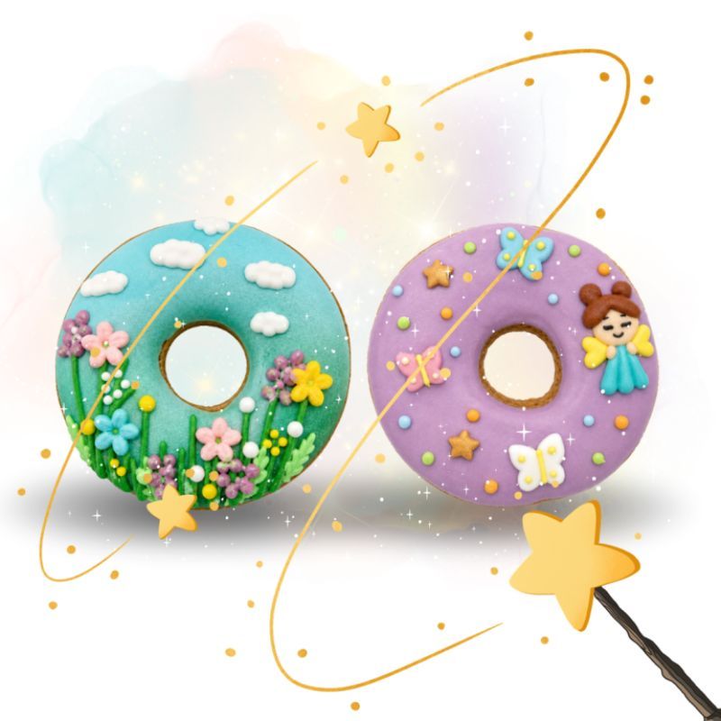 Friandises cheval Donuts au glaçage Rainbow World x2 - Candy Horse