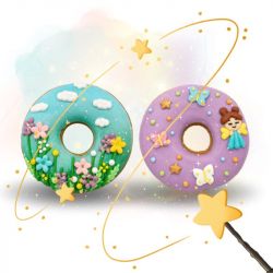 Friandises cheval Donuts au glaçage Rainbow World x2 - Candy Horse