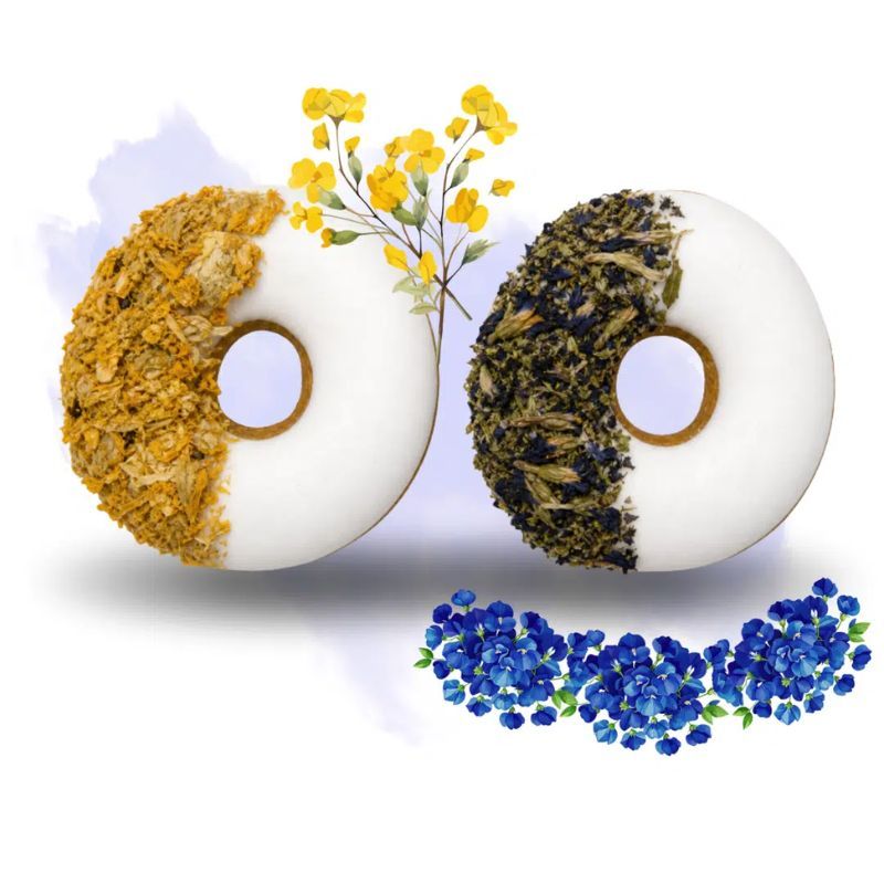 Friandises cheval Donuts fleur de pois papillon et houblon Rainbow World x2 - Candy Horse