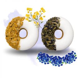 Friandises cheval Donuts fleur de pois papillon et houblon Rainbow World x2 - Candy Horse