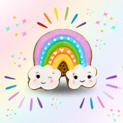 Friandises cheval Biscuits glacés Rainbow World arc-en-ciel - Candy Horse