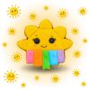 Friandises cheval Cookies glacés Rainbow World petit soleil - Candy Horse