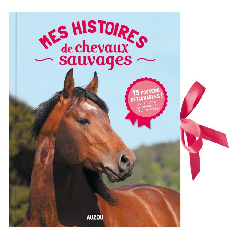 Livre poster Mes Histoires de Chevaux sauvages - Auzou