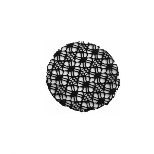 Résille filet cheveux cavalière motif floral
