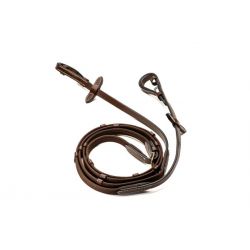 Rênes cheval coton sangle avec arrêtoirs - HFI