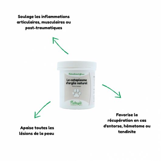 Cataplasme naturel argile chien et chat - Nutragile