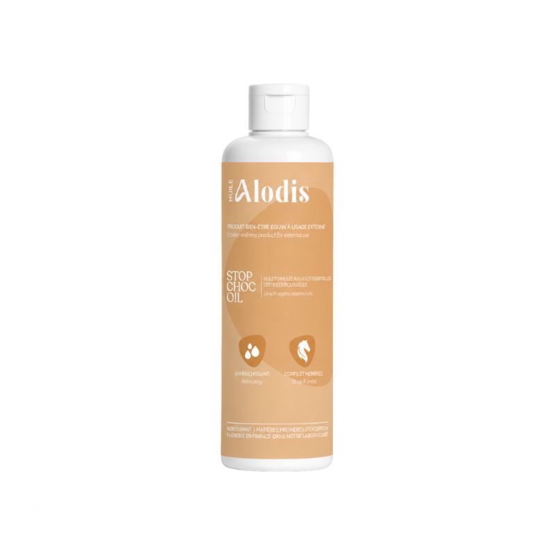 Huile massage cheval après coup Stop Choc Oil - Alodis