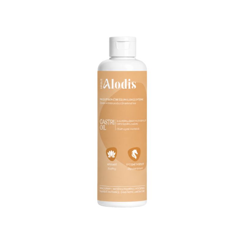 Huile massage problème gastrique cheval Gastri Oil - Alodis