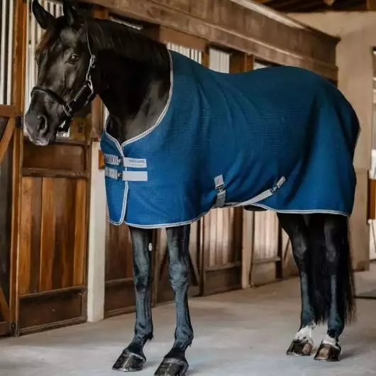 Chemise cheval nid d'abeille Rambo Techni-Waffle Cooler - Horseware