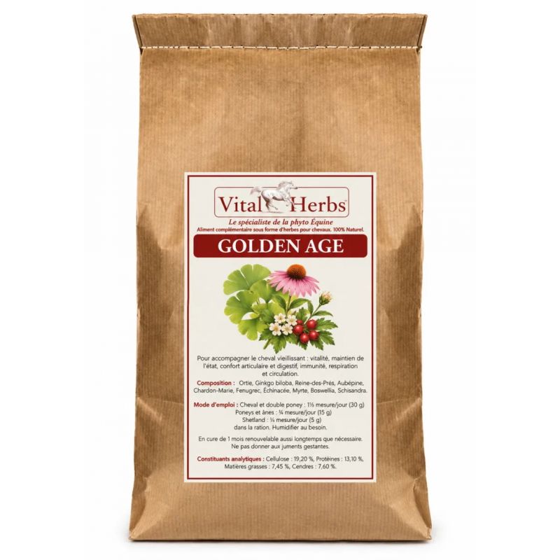 Golden Age - Complément cheval senior - Vital Herbs