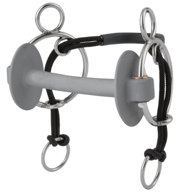 Mors à Aiguilles AK Sweet Iron Pour Cheval - Passage De Langue, Embouchure Pleine - Tailles 4.5'' à 6'' - Modèle AKRS-102648 Bleu Argent