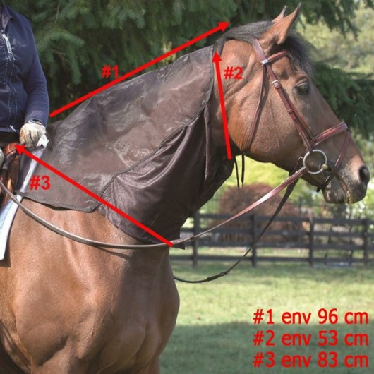 Protection anti-mouche encolure cheval Quiet Ride Cashel - Equestra
