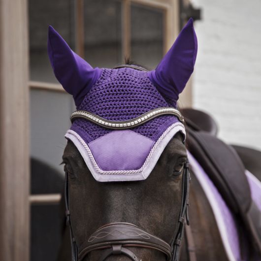 Bonnet anti-mouche cheval Velvet Contrast - Kentucky Horsewear