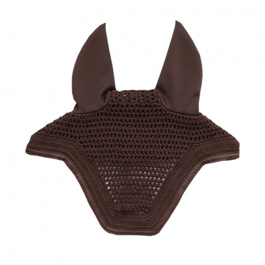 Bonnet anti-mouche anti-bruit cheval Wellington Leather Soundless - Kentucky Horsewear