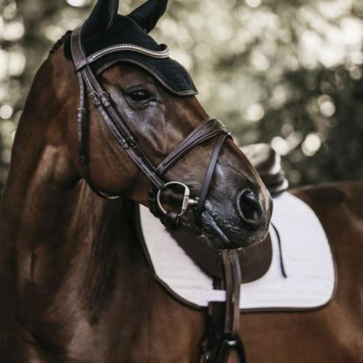 Bonnet anti-mouche cheval Wellington Leather - Kentucky Horsewear