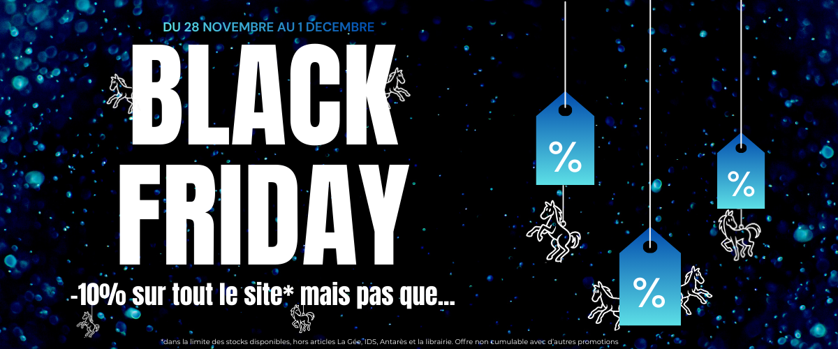 Black Friday cheval et cavalier chez Equestra
